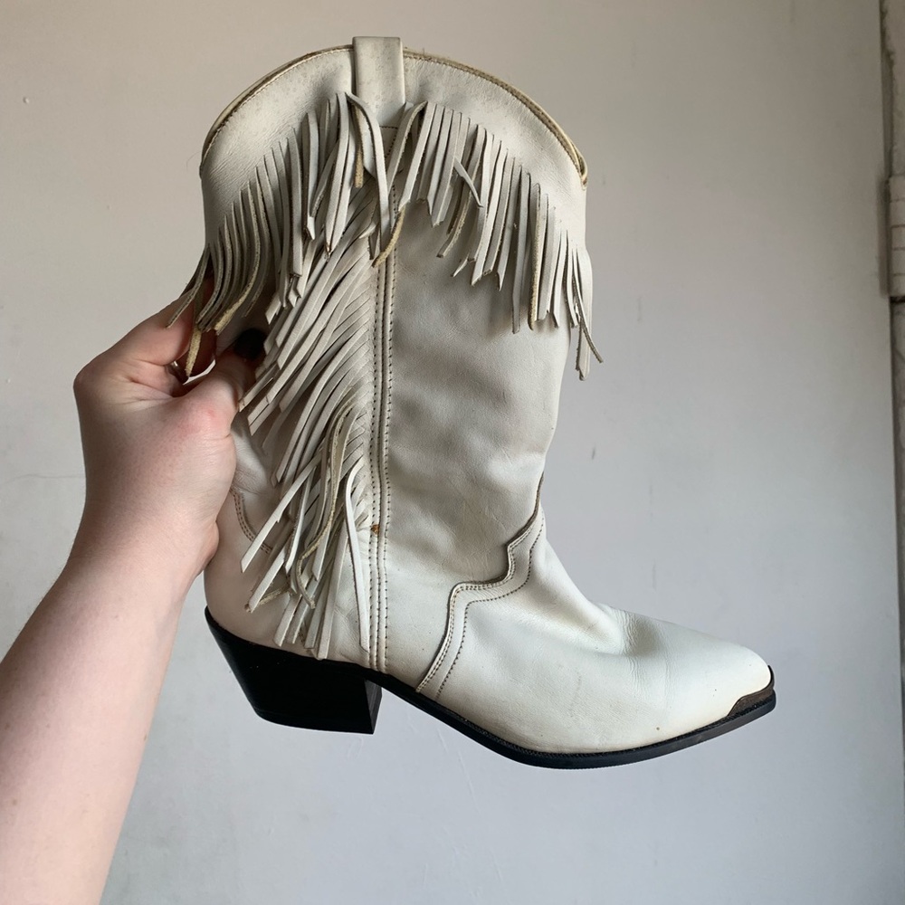 Vintage Leather Cowboy Boots Size 6
